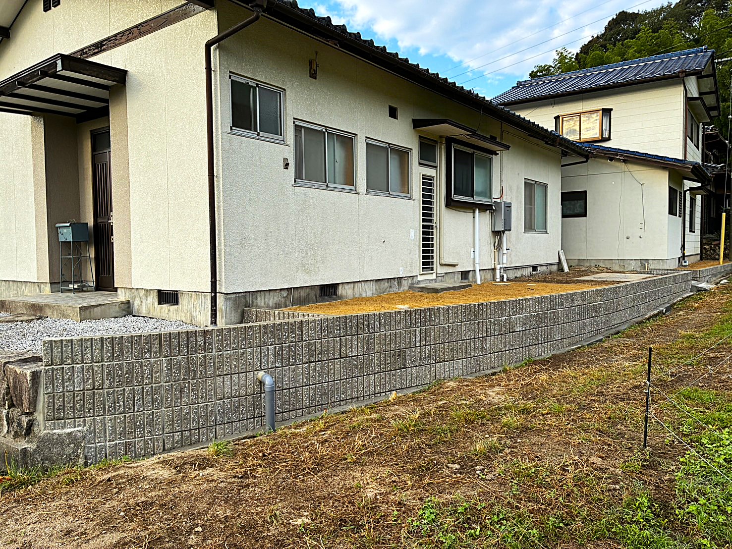 土木、コンクリート、外構工事 ブロック積